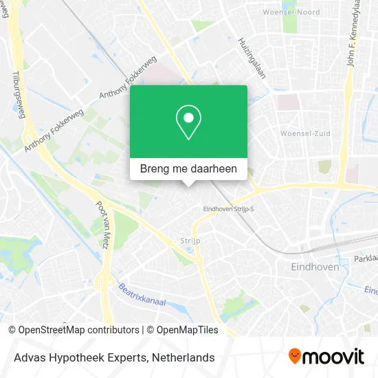 Advas Hypotheek Experts kaart