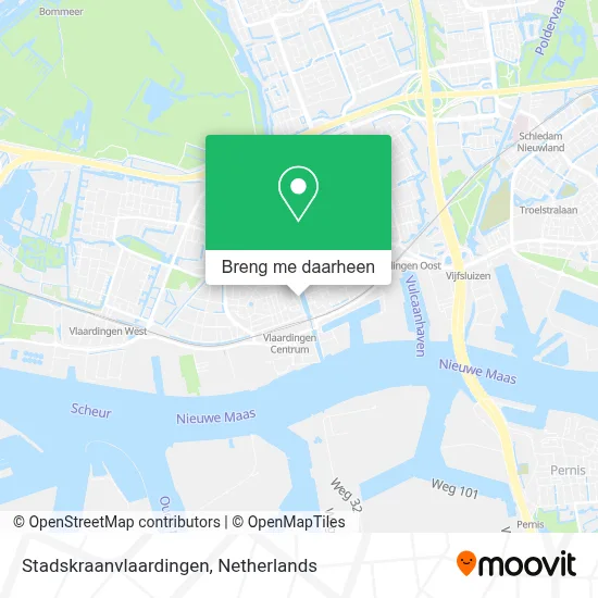 Stadskraanvlaardingen kaart