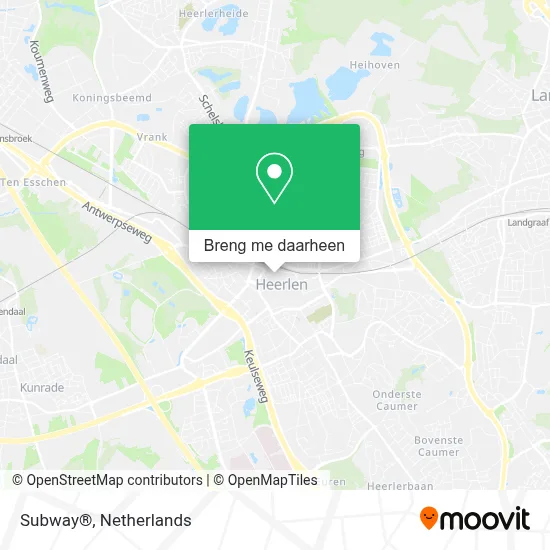 Subway® kaart