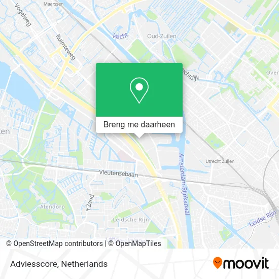 Adviesscore kaart