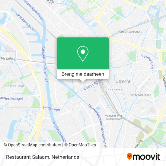 Restaurant Salaam kaart
