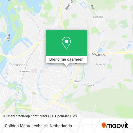Colidon Metaaltechniek kaart