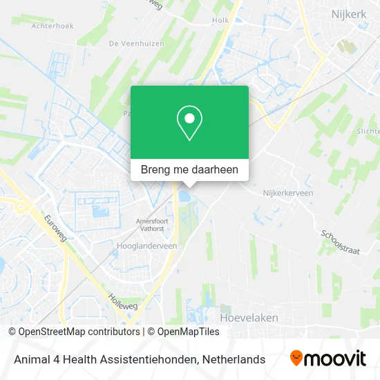 Animal 4 Health Assistentiehonden kaart