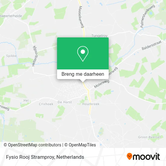 Fysio Rooj Stramproy kaart