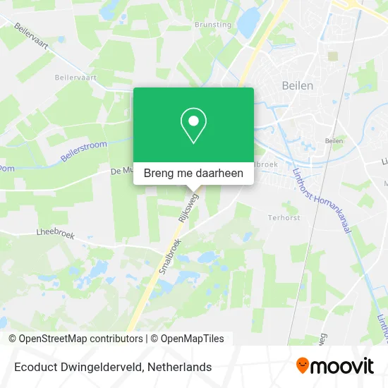 Ecoduct Dwingelderveld kaart