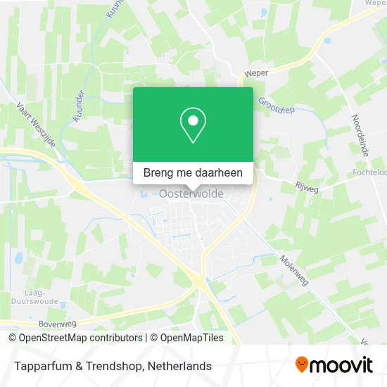 Tapparfum & Trendshop kaart