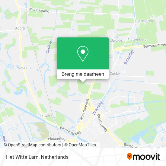 Het Witte Lam kaart