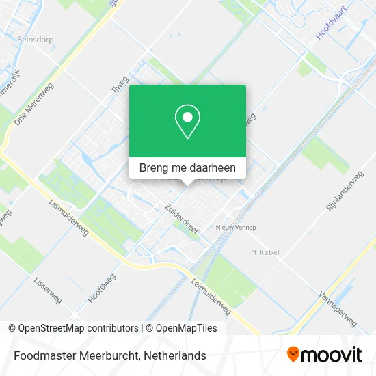 Foodmaster Meerburcht kaart