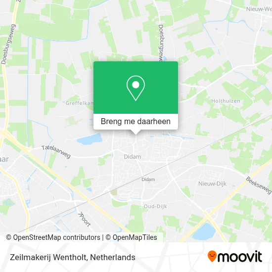 Zeilmakerij Wentholt kaart