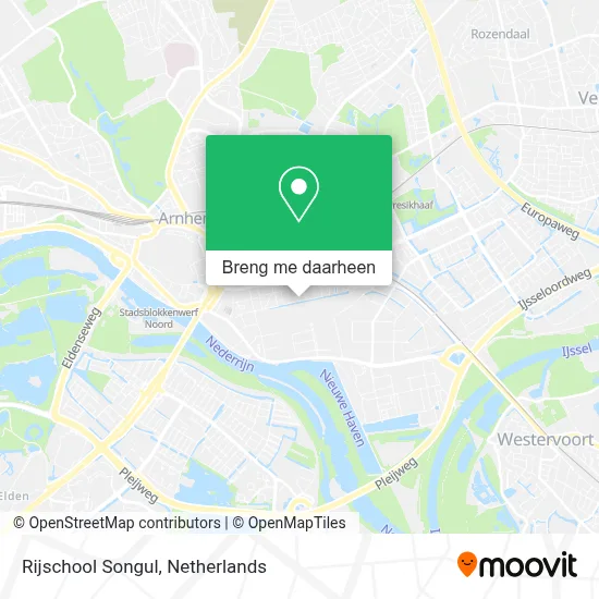 Rijschool Songul kaart