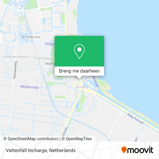 Vattenfall Incharge kaart