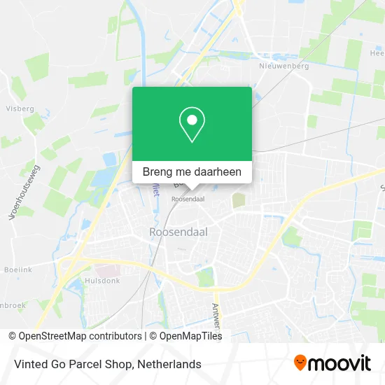 Vinted Go Parcel Shop kaart