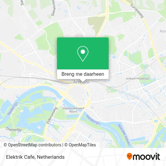 Elektrik Cafe kaart