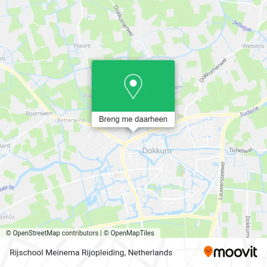 Rijschool Meinema Rijopleiding kaart