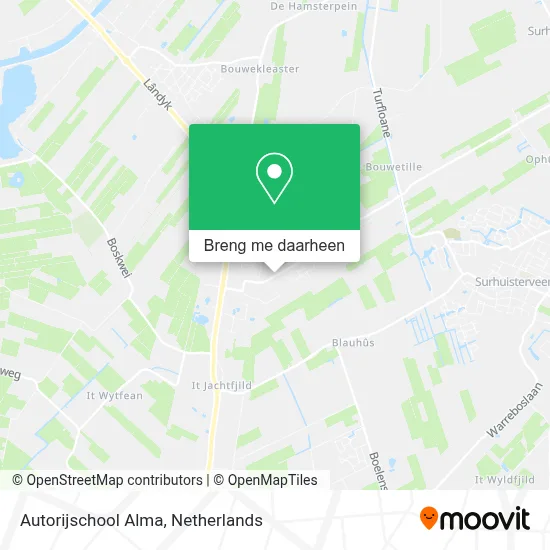 Autorijschool Alma kaart