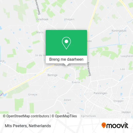 Mts Peeters kaart