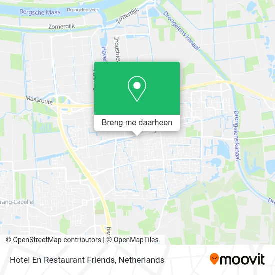 Hotel En Restaurant Friends kaart