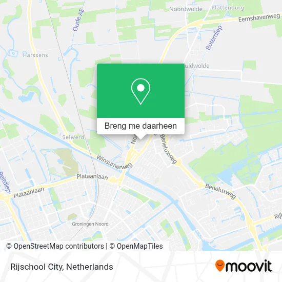 Rijschool City kaart