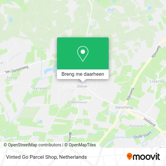 Vinted Go Parcel Shop kaart