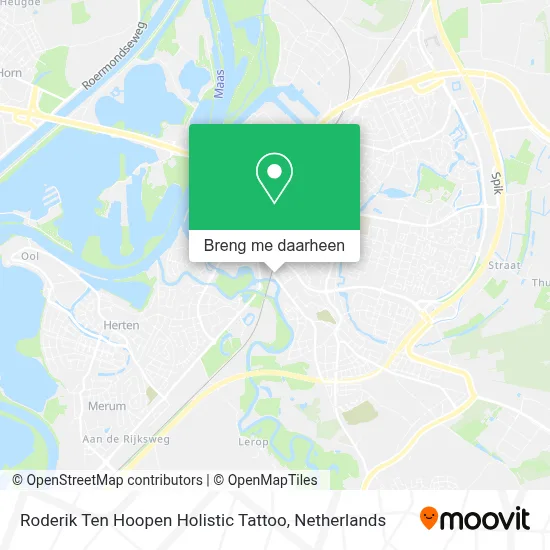 Roderik Ten Hoopen Holistic Tattoo kaart