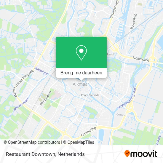 Restaurant Downtown kaart