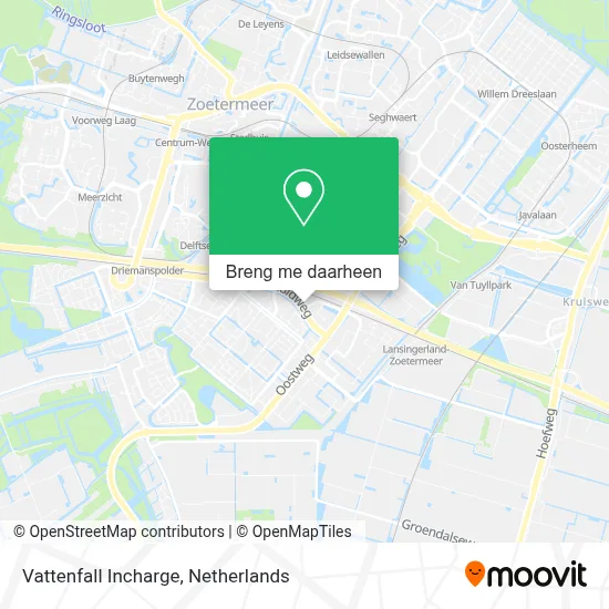 Vattenfall Incharge kaart
