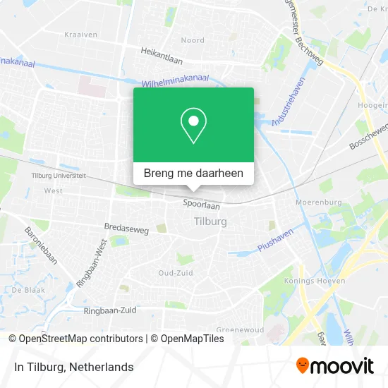 In Tilburg kaart