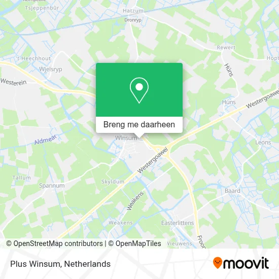 Plus Winsum kaart