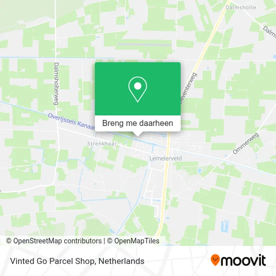Vinted Go Parcel Shop kaart