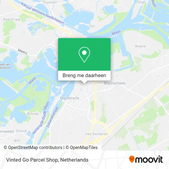 Vinted Go Parcel Shop kaart