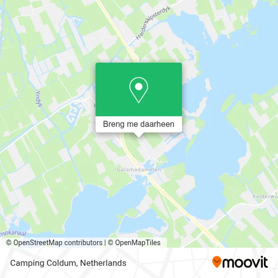 Camping Coldum kaart