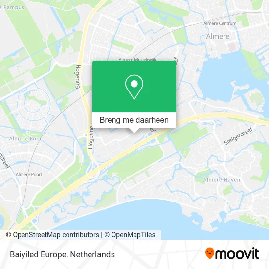 Baiyiled Europe kaart