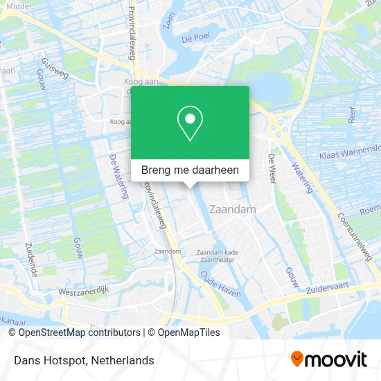 Dans Hotspot kaart