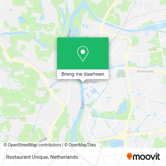 Restaurant Unique kaart