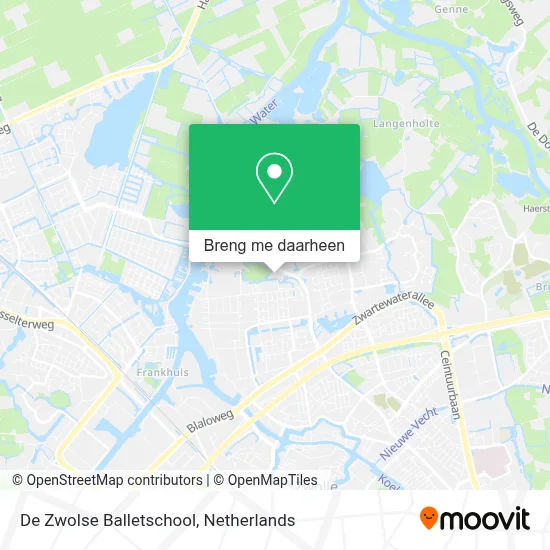 De Zwolse Balletschool kaart
