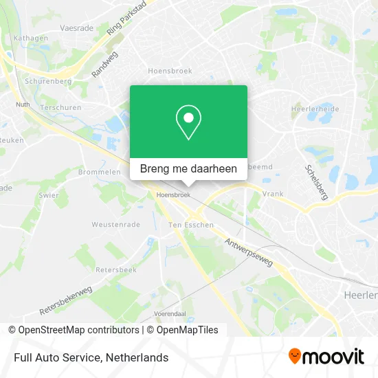 Full Auto Service kaart