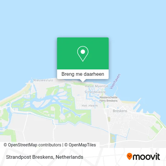 Strandpost Breskens kaart
