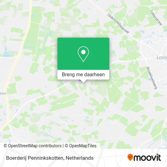 Boerderij Penninkskotten kaart