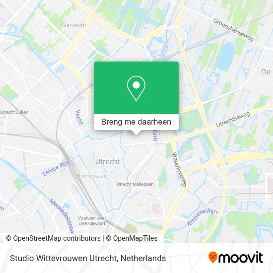Studio Wittevrouwen Utrecht kaart