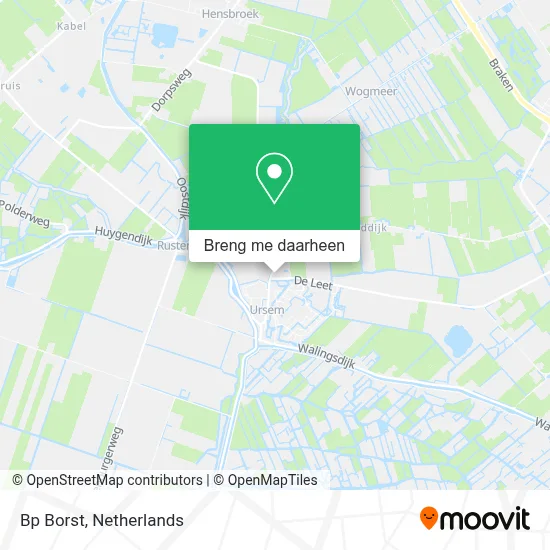 Bp Borst kaart