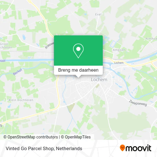 Vinted Go Parcel Shop kaart