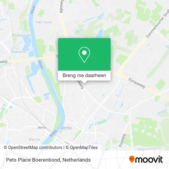 Pets Place Boerenbond kaart