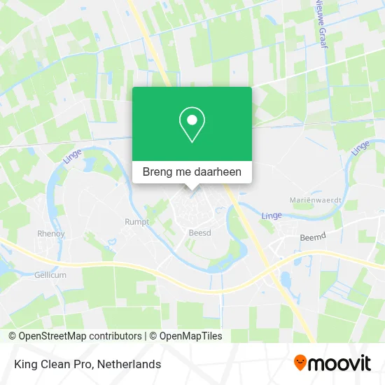 King Clean Pro kaart