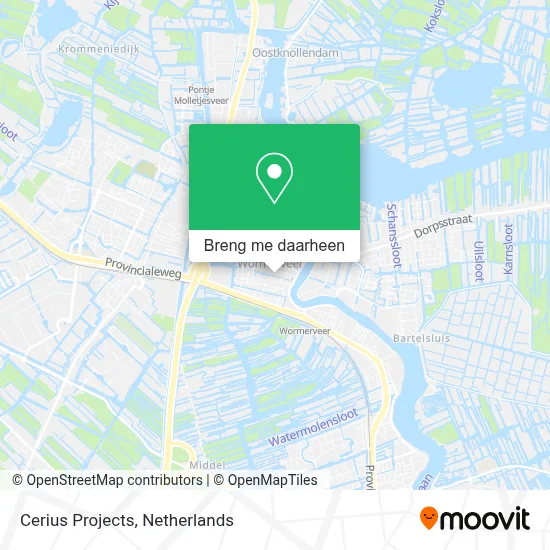 Cerius Projects kaart