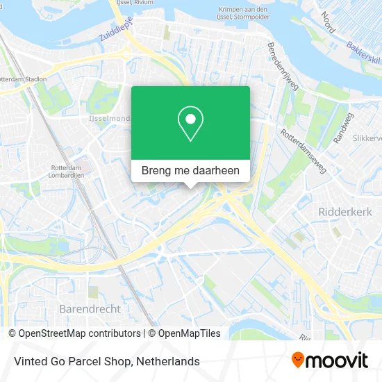 Vinted Go Parcel Shop kaart