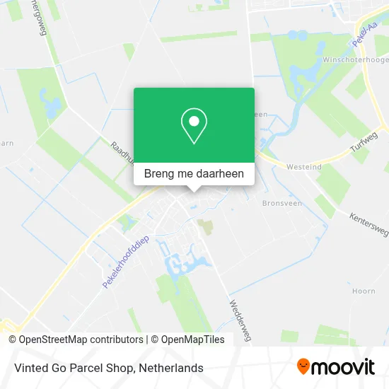 Vinted Go Parcel Shop kaart