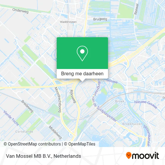 Van Mossel MB B.V. kaart