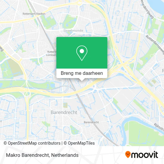 Makro Barendrecht kaart