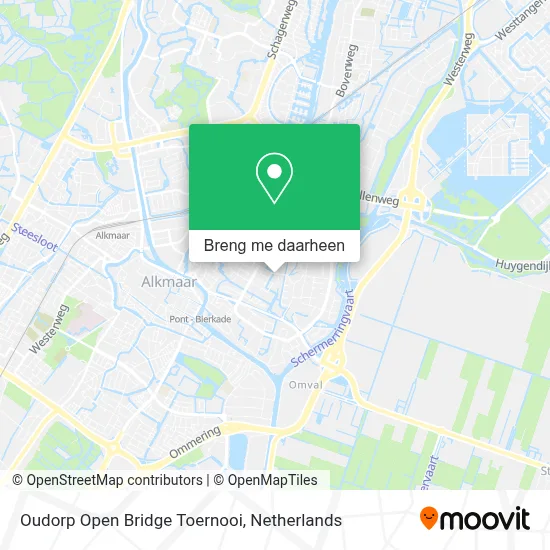 Oudorp Open Bridge Toernooi kaart
