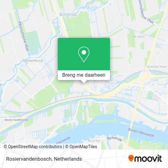 Rosiervandenbosch kaart